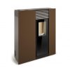 Salamandra a Pellets Slim Genesis 10kW - Castanho