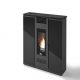 Salamandra a Pellets Erika 11 kW - Vidro Negro