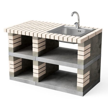 PAN AMERICAN SIDE STAND WITH SINK & TAP