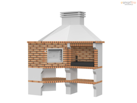 Churrasqueira + Forno de Canto Batalha CCF105CA Collippo