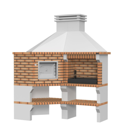 Churrasqueira + Forno de Canto Batalha CCF105CA Collippo