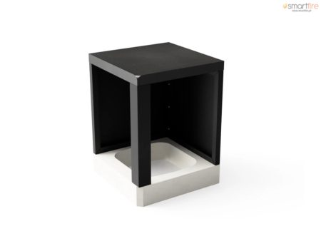 Módulo Bancada KITAWAY Canto Quadrado Preto 85 cm de altura