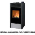 Salamandra Hybrid Lenha+Pellets - Bronpi