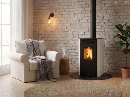 Salamandra a Pellets Canalizável Tina 6.3 kW - Bio-Bronpi