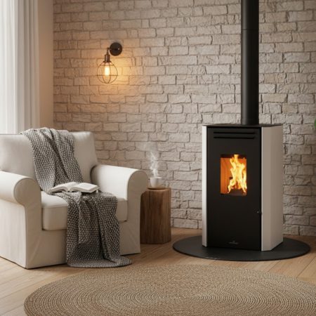 Salamandra a Pellets Canalizável Tina 6.3 kW - Bio-Bronpi