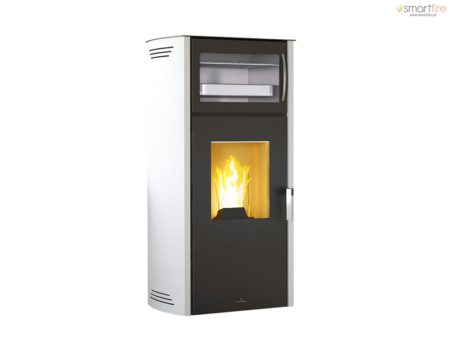 Salamandra Canalizável Noa com Forno 10 kW (Cor: Marfim) Bronpi