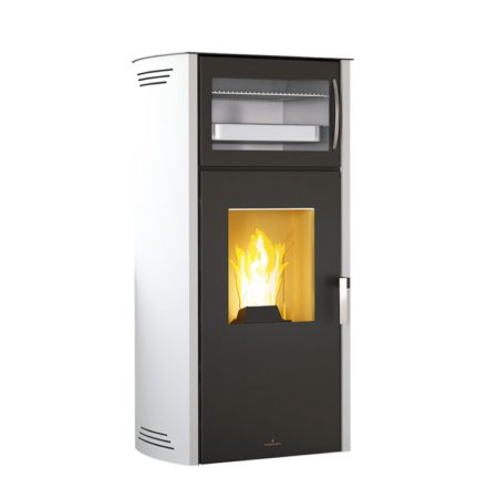 Salamandra Canalizável Noa com Forno 10 kW (Cor: Marfim) Bronpi