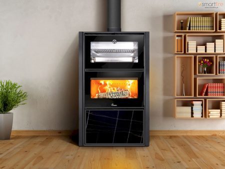 Salamandra a Lenha Bergen com Forno - Lacunza