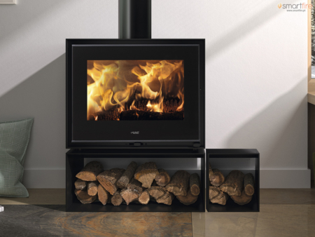 Salamandra a Lenha Wengue Asymmetric Store - Kunst