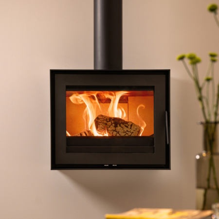 Salamandra a Lenha Wanders 2060-2068-2075 F Black Edition Wall