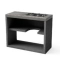 Módulo Bancada Black VENIT [F] 110 cm Placa de Gás