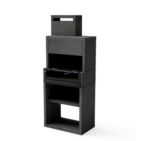 Churrasqueira Black Venit Flex Plus Hotte 78 (lenha/carvão) - Tuozi