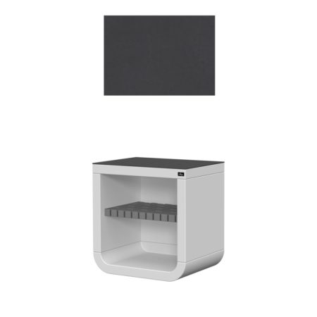 Belém - Bancada simples com prateleira em tijolo, tampo em Dekton BELÉM FRIGOMTG