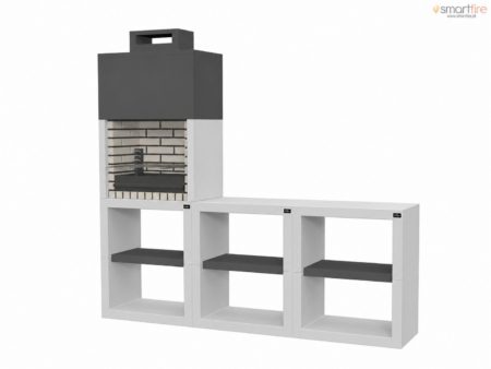 Conjunto de Churrasqueira Maia com Bancadas Modul60P/4