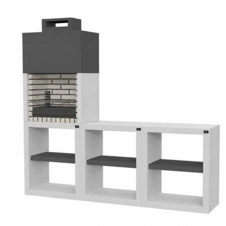 Conjunto de Churrasqueira Maia com Bancadas Modul60P/4