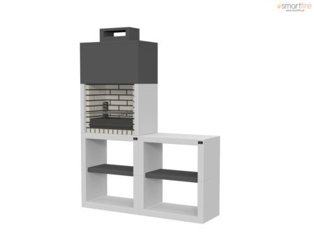 Churrasqueira Maia Modul60P/2 c/ Bancada Collippo