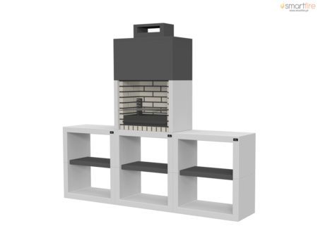 Conjunto de Churrasqueira Maia com Bancadas Modul60P/4 Collippo
