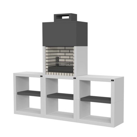 Conjunto de Churrasqueira Maia com Bancadas Modul60P/4 Collippo