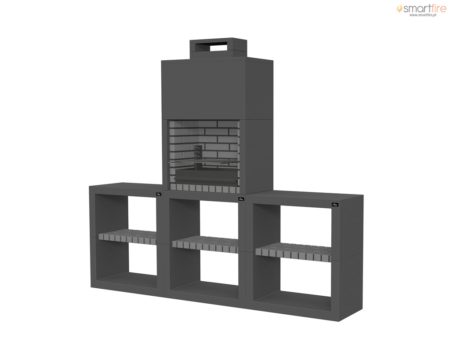 Churrasqueira Maia Modul60PT/4 com Bancadas Collippo