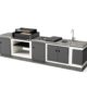 Pack 4 KITAWAY [F] Liso Cinza/Branco T00292