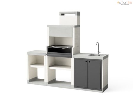 Pack 26: Churrasqueira Venit Flex Plus Hotte Bancada Simples e com Lava-Loiça Tuozi T00934