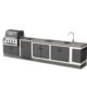 Pack 6 KITAWAY [F] Liso Cinza/Branco c/ Grelhador a Gás Broilking Regal 420 T00294