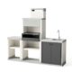 Pack 26: Churrasqueira Venit Flex Plus Hotte Bancada Simples e com Lava-Loiça Tuozi T00934