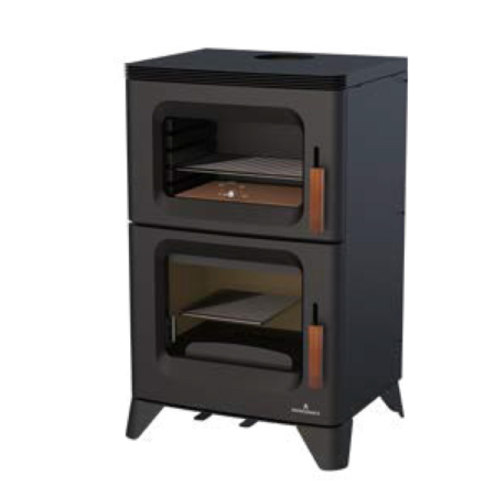 Salamandra a lenha com Forno Hilton-H 14kW Bronpi