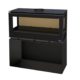 Salamandra Cairo 110 3 C Box com Lenheiro 13kW Bronpi