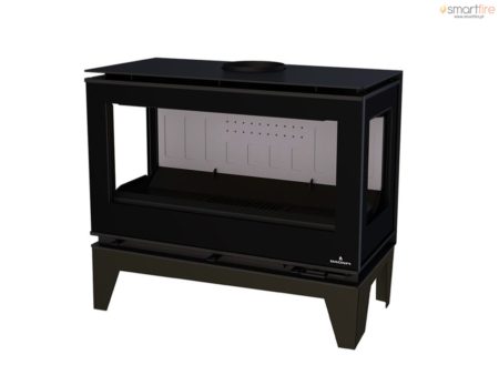 Salamandra Cairo 90 3 C Box com Patas 13kW Bronpi
