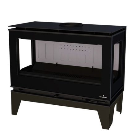 Salamandra Cairo 90 3 C Box com Patas 13kW Bronpi