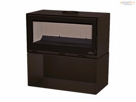 Salamandra Cairo 110 Box com Lenheiro 15kW Bronpi