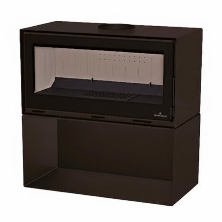 Salamandra Cairo 110 Box com Lenheiro 15kW Bronpi