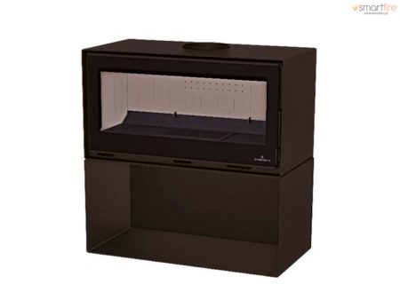 Salamandra Cairo 110 Box com Lenheiro 15kW Bronpi