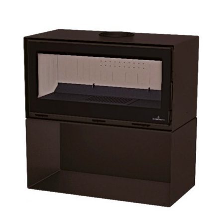Salamandra Cairo 110 Box com Lenheiro 15kW Bronpi