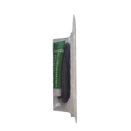 Kit de Reparação Bronpi – Cordão Cerâmico Preto 10 mm (2,5 m) + Silicone