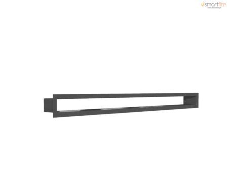 Grelha de Ventilação Moderna 80 cm Preta (para pladur/alvenaria)