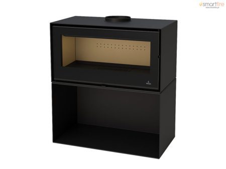 Salamandra Bimba 90 com Lenheiro 15kW Bronpi