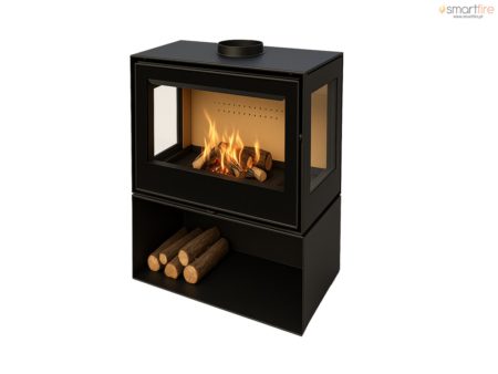 Salamandra Bimba 70 3 C com Lenheiro 10kW Bronpi
