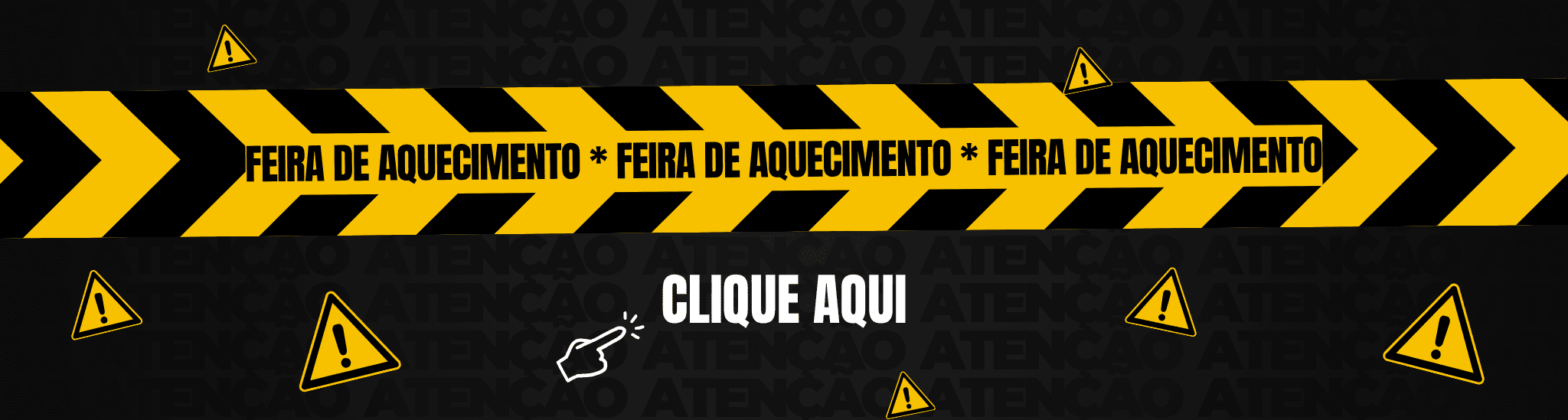Post para Instagram Atenção Alerta de Promoção Anúncio Preto e Amarelo(1)