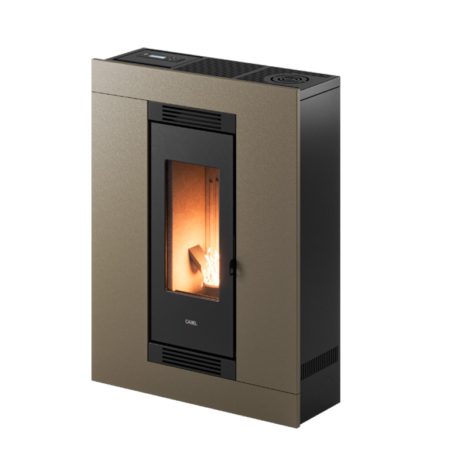 Salamandra a Pellets Luce Plus Slim 9kW (Canalizável) Cadel