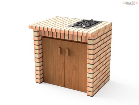 3515/1 Modulo Luxor com placa a gas e portas