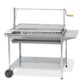 Grelhador Argentino Com Grelha em V 80 / 100 cm e Bancada - INOX