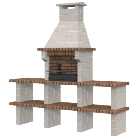 Churrasqueira Braga P110/4 com Bancadas Collippo