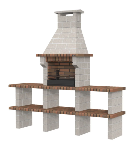 Churrasqueira Braga P110/4 com Bancadas Collippo