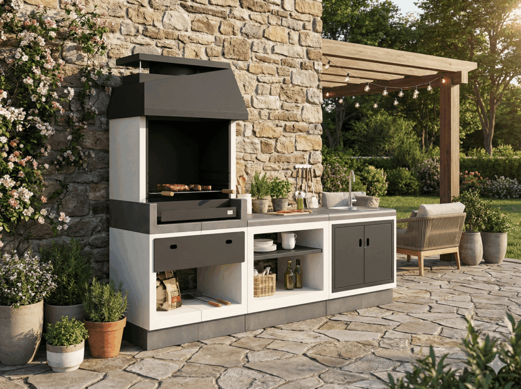 10 cozinhas exteriores modernas para inspiração