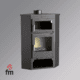Salamandra a Lenha M-105H 11.2kW - Sem Ventilação | De Canto | Com forno