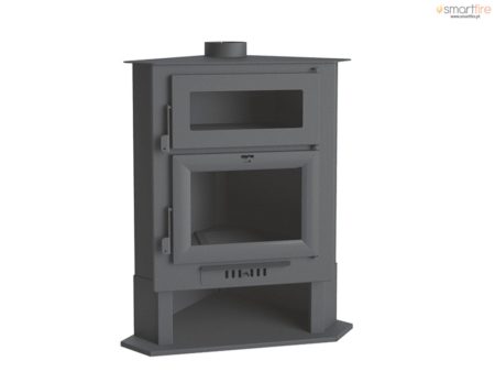 Salamandra a Lenha CH-5 11.2kW - Sem Ventilação | De Canto | Com forno