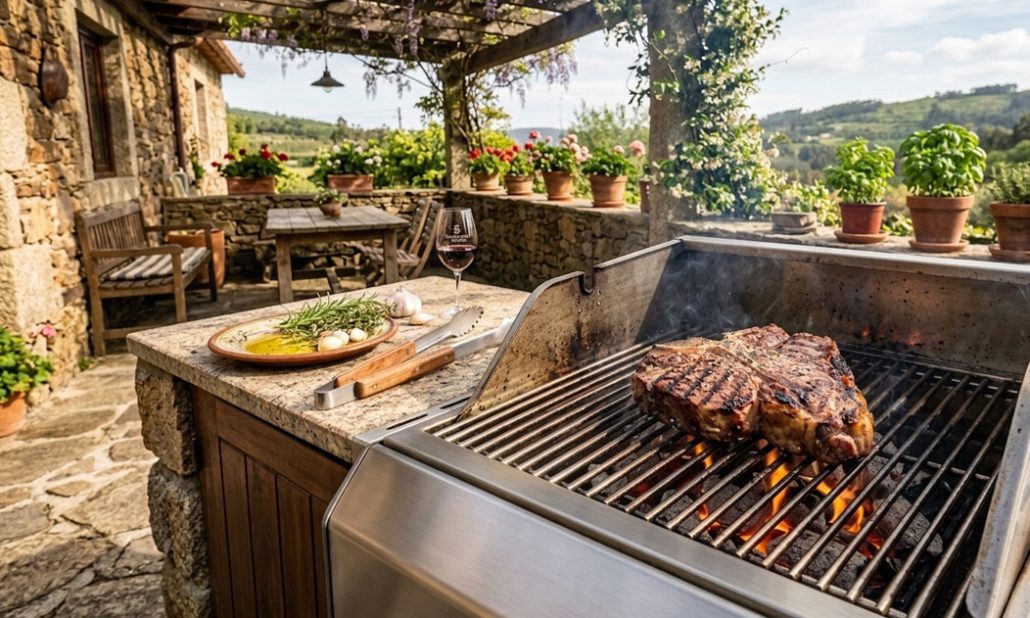 Carne grelhada demasiado seca devido a excesso de calor no churrasco