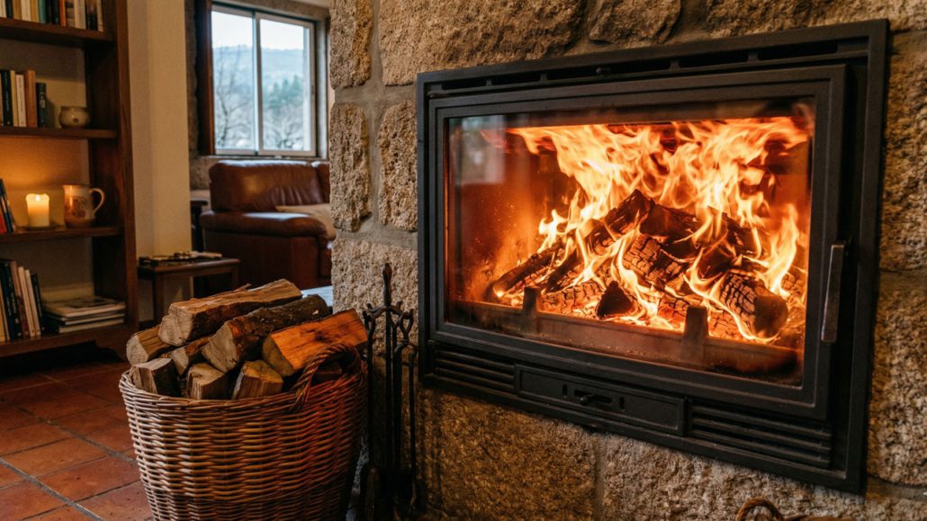 Recuperador de calor com grande consumo de lenha durante utilização intensiva